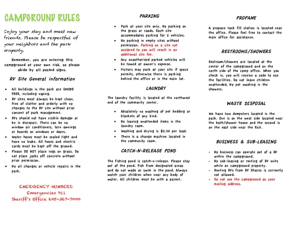 Flamingo Falls Campground Wild Water West